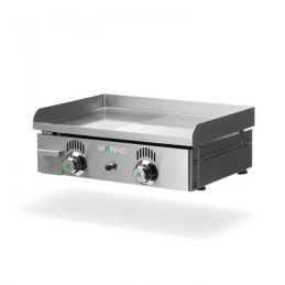 Plancha élec. Semi-rainurée NSREM-60N en acier Rectifié 12 mm série NOVO SNACK - MAINHO