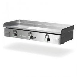 Plancha élec. Semi-Rainurée NSREM-100N Acier Rectifié 15 mm série NOVO SNACK 240/400V - MAINHO