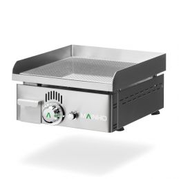 Plancha élec. Rainurée NSRREM-40N Fonte d'acier Rectifié 12 mm série NOVO SNACK - MAINHO