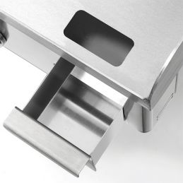 Plancha Semi-rainurée avec réchaud en CHROME rectifié12mm NSF-60N Gamme Novo-Snack, mainho