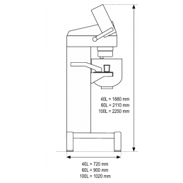 Batteur-mélangeur digital COMFO 40 litres - Sinmag
