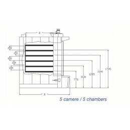 Four à sole 5 chambres gaz et fioul SK120/5, aldegheri forni