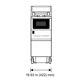 Friteuse électrique haut rendement 15 l - 17 kw
