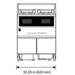 Friteuse électrique haut rendement 30 l - 34 kw