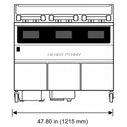 Friteuse électrique haut rendement 45 l - 51 kw