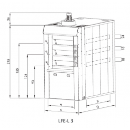 Four à sole 3 étages L82xH165 électrique ENERGY