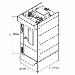 Four Rotatif Electrique FOX 15 Plaques 500x700