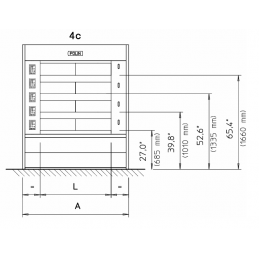 Four à sole électrique professionnel 4 chambres, Polin
