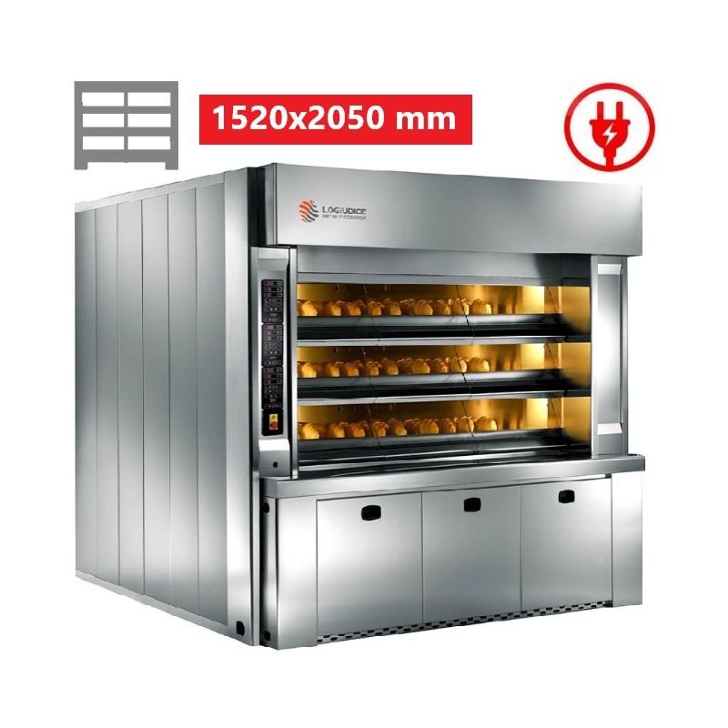 Four à sole 3 étages électrique ENERGY 76 L152xP205 LOGIUDICE FORNI