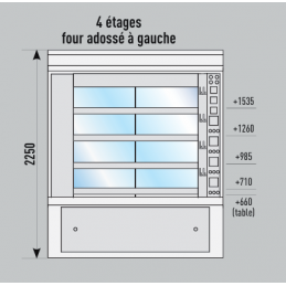 Four à sole électrique MODelec 4 étages 8 bouches Fringand