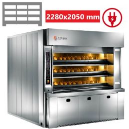 Four à sole électrique 9 bouches de 76 - L228xP205 ENERGY LOGIUDICE FORNI