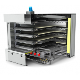 Four à sole électrique 4 étages 12 bouches de 76 - L228xP205 ENERGY 76 LOGIUDICE FORNI