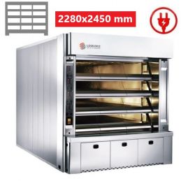 Four à sole électrique 4 étages 12 bouches de L228xP245  ENERGY 76 LOGIUDICE FORNI