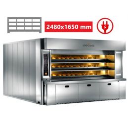 Four à sole électrique 3 chambres 12 bouches de 62 - L 248xP165 ENERGY 62 LOGIUDICE FORNI