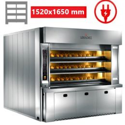 Four à sole 3 étages électrique 6 bouches ENERGY 76 L152xP165 LOGIUDICE FORNI