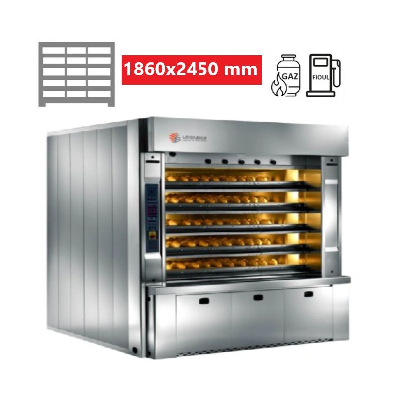 Four à Sole 5 étages 15 bouches Gaz et Fioul FOKUS LOGIUDICE FORNI
