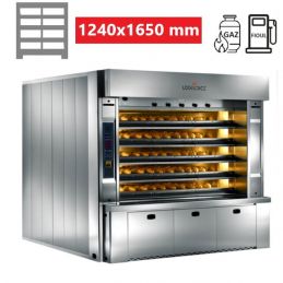 Four à tubes annulaires 4 Étages 8 bouches de 62 à 124 x 165 Gaz et Fioul FOKUS LOGIUDICE FORNI
