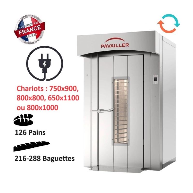 Four rotatif électrique cristal 800x800 ou 800x1000 PAVAILLER