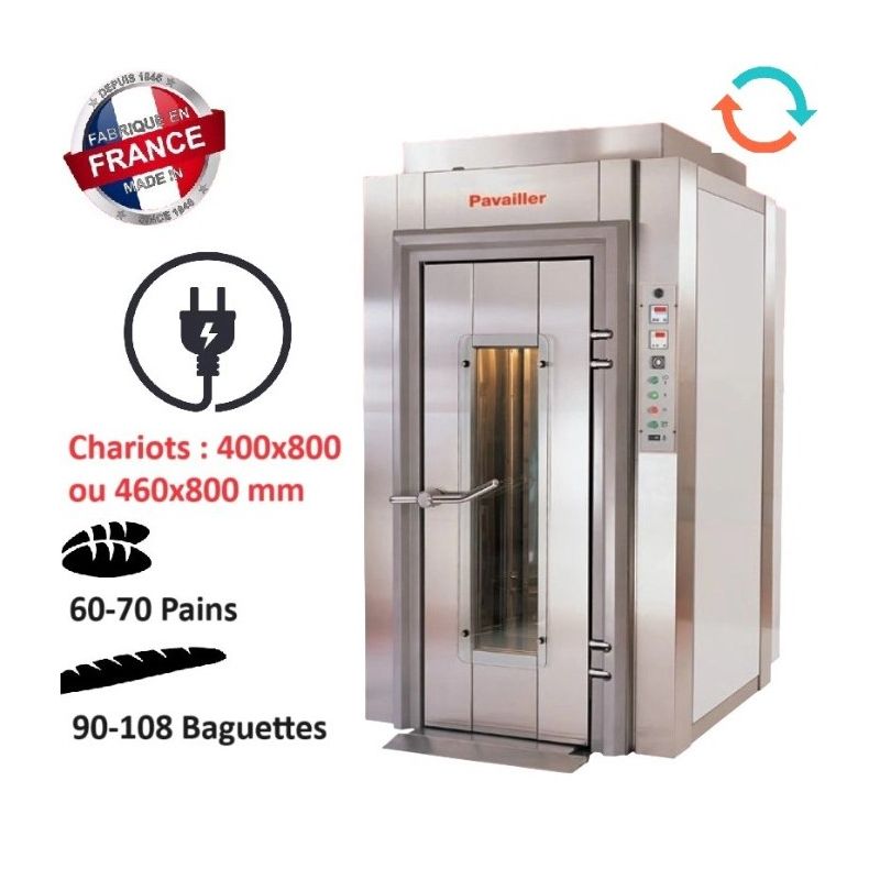 Four rotatif électrique cristal 400x800 ou 460x800 PAVAILLER