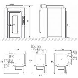 Four Rotatif électrique cristal 400x800 ou 460x800