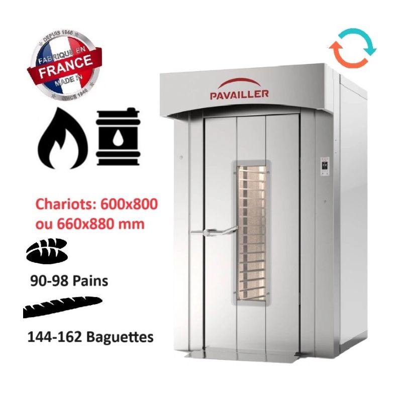 Four rotatif Gaz / Fioul 600x800 Cristal Touch FM2 PAVAILLER