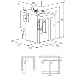 Four rotatif à Gaz Chariot 800x950 - Roto Classic, Polin