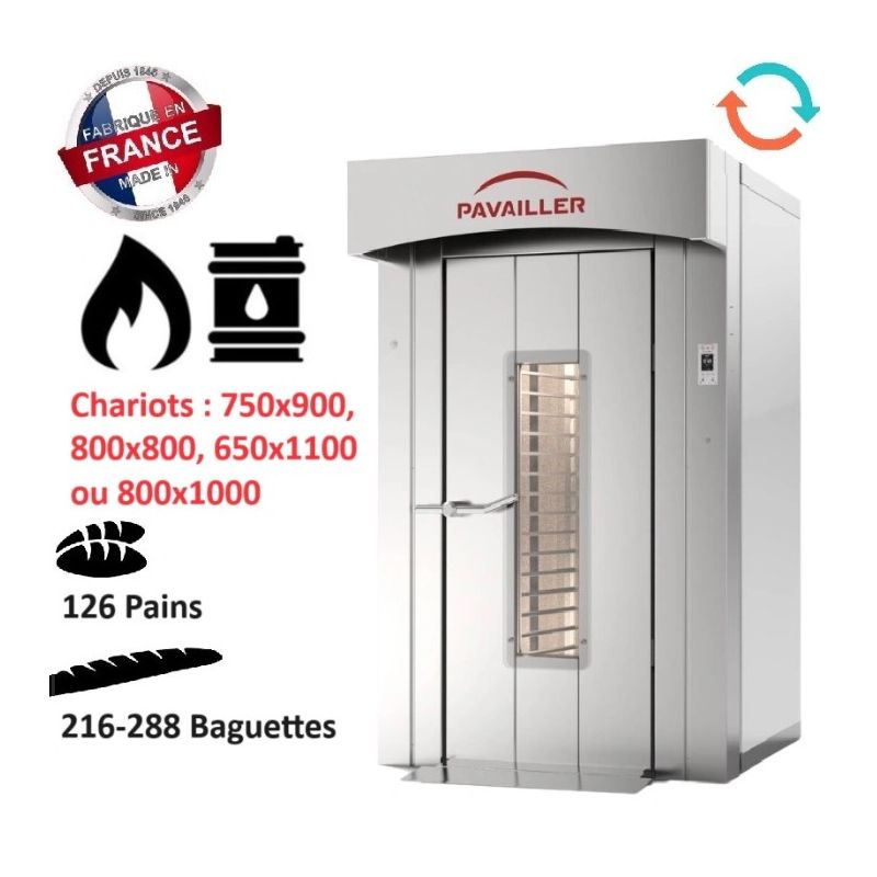 Four Rotatif Gaz ou Fioul 800x800 ou 800x1000 FM3