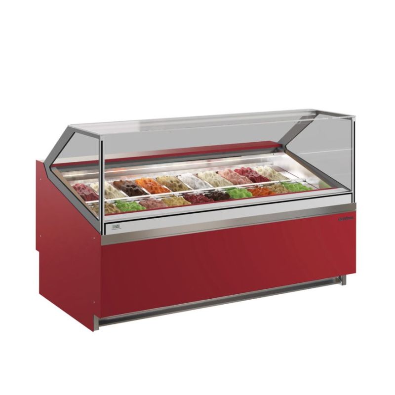 Vitrine présentoir à glace VCB12H, infrico