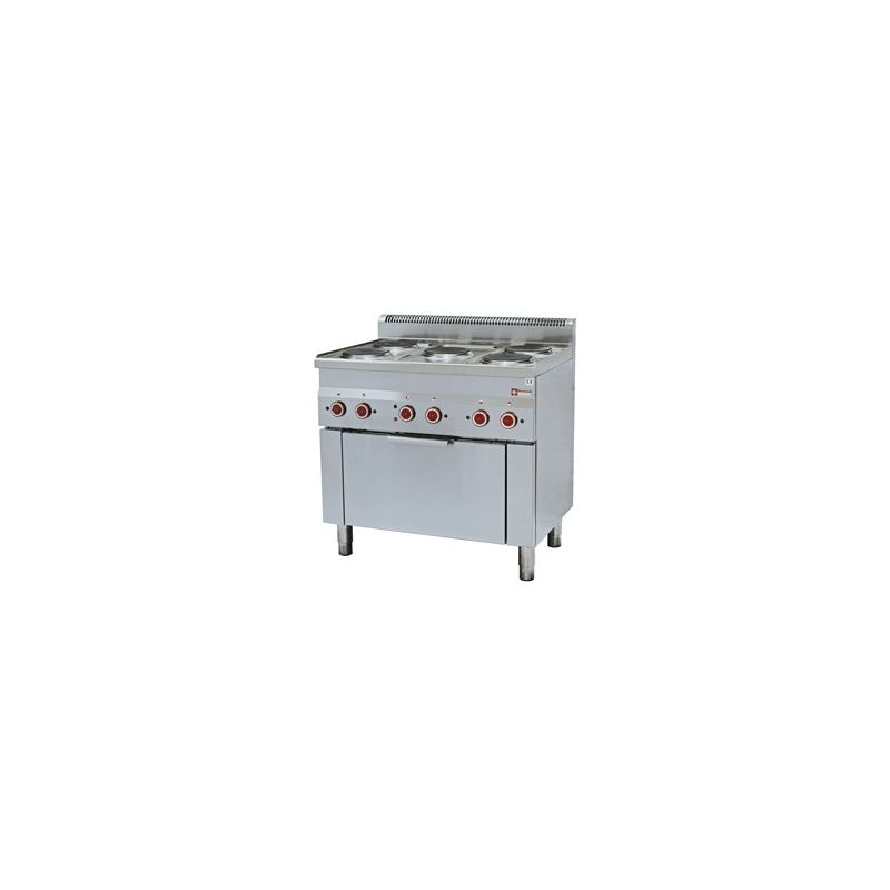 FOURNEAU 5 PLAQUES + FOUR CONVECTION ELECTRIQUE GN 1/1 FOURNEAU 5 PLAQUES + FOUR CONVECTION ELECTRIQUE GN 1/1