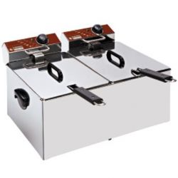 Friteuse de table électrique 2x 7 litres