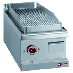 FRY-TOP ELECTRIQUE AVEC PLAQUE RAINUREE -TOP-