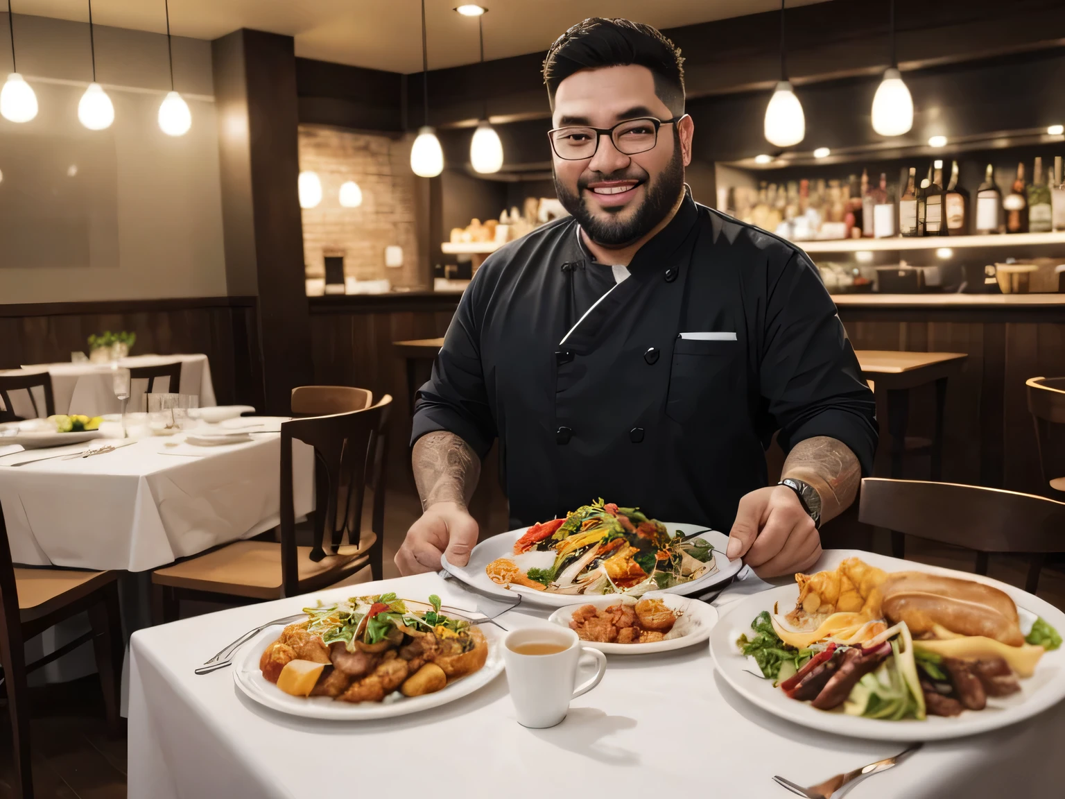 entrepreneur HORECA qui montre sa réussite