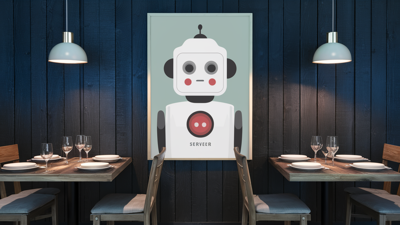 robot dans un restorant