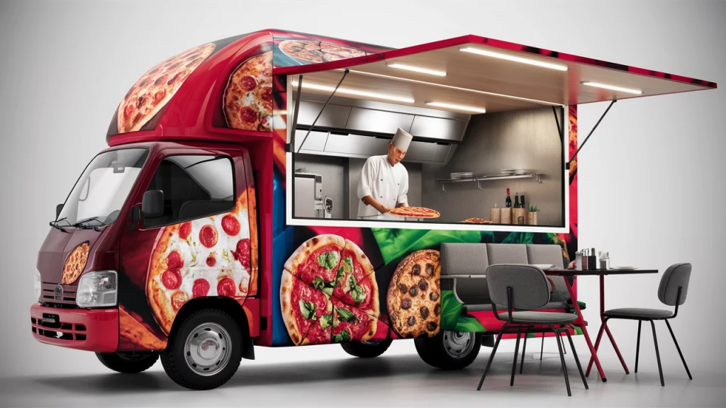 pizzeria mobile 3D