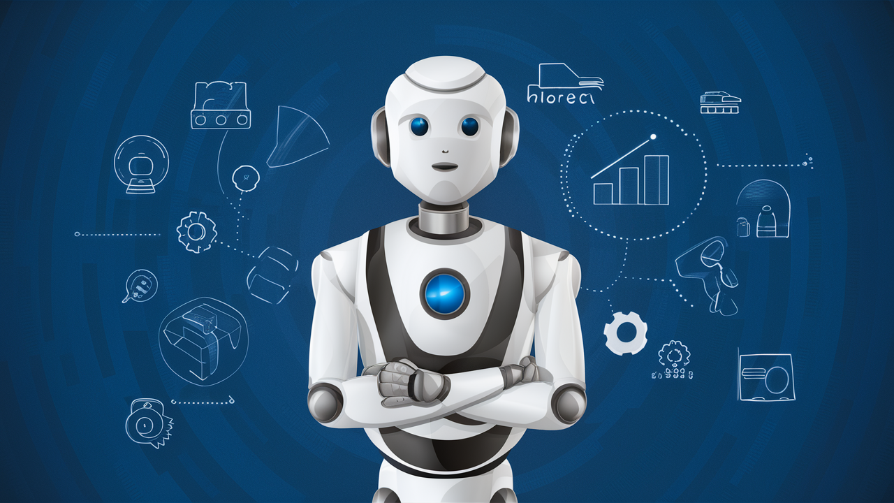 horeca illustration robot serveur
