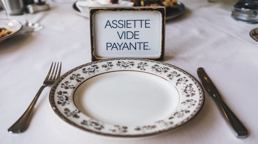 assiette vide payante