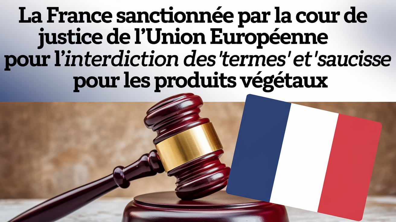 La France sanctionnée par la Cour de justice de l’Union européenne pour l’interdiction des termes « steak » et « saucisse » pour les produits végétaux