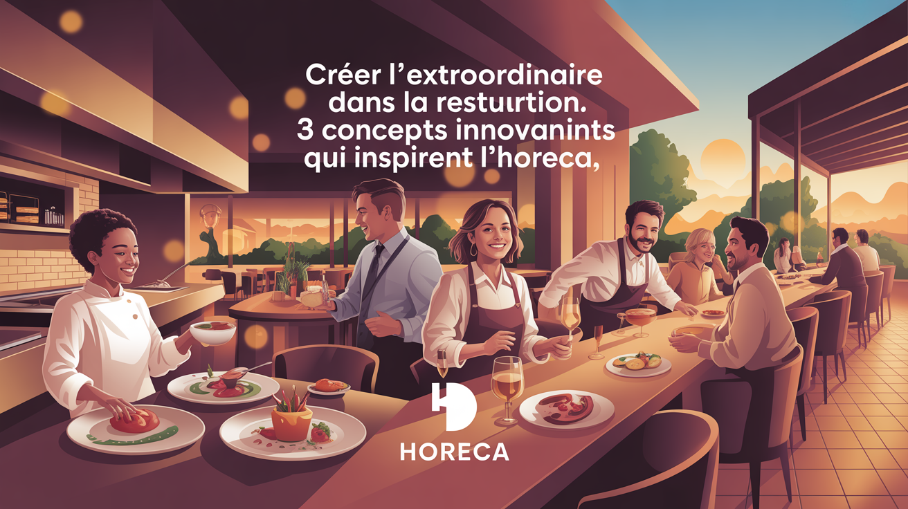 🎯 Créer l’extraordinaire dans la restauration : 3 concepts innovants qui inspirent l’HORECA
