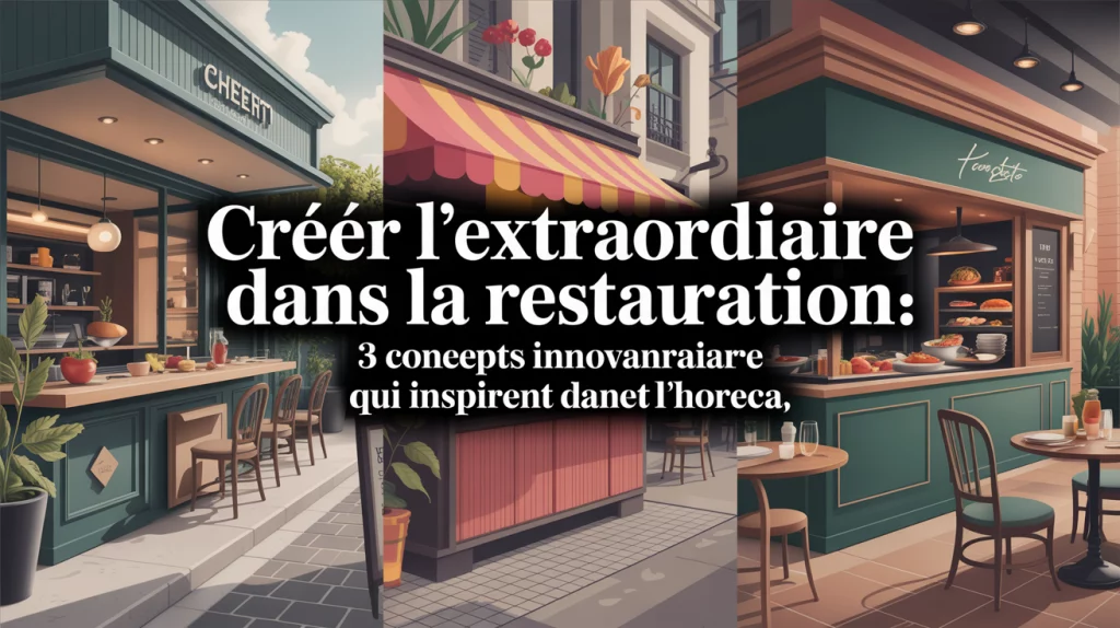 CrĂ©er lâextraordinaire dans la restauration : 3 concepts innovants qui inspirent lâHORECA