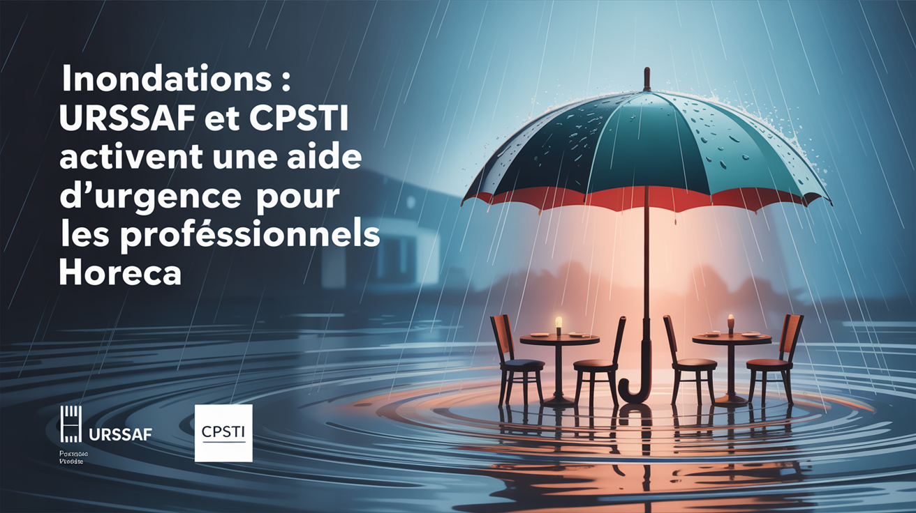 Inondations : Urssaf et CPSTI activent une aide d’urgence pour les professionnels HORECA