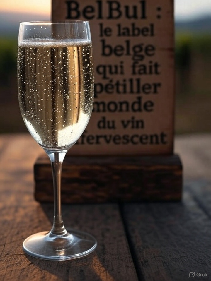 texte : "BelBul : le label belge qui fait pétiller le monde du vin effervescent"