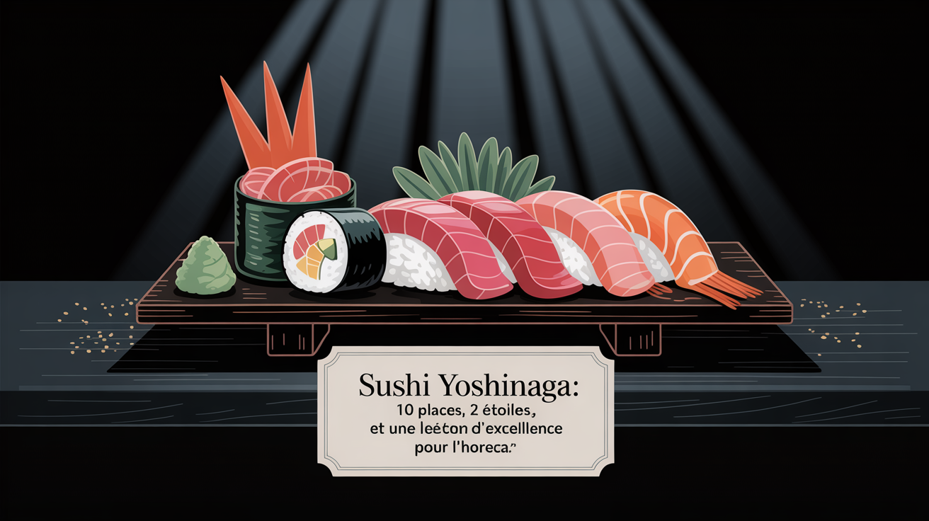 Sushi Yoshinaga : 10 places, 2 étoiles, et une leçon d’excellence pour l’HORECA