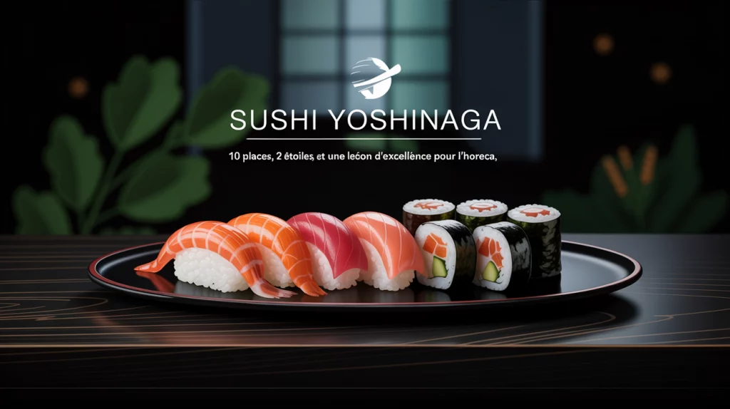 Sushi Yoshinaga : 10 places, 2 Ă©toiles, et une leçon dâexcellence pour lâHORECA