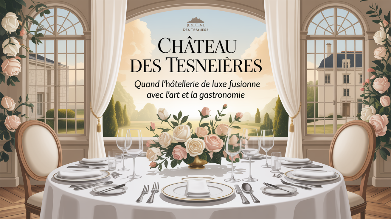 🏰 Château des Tesnières : quand l’hôtellerie de luxe fusionne avec l’art et la gastronomie