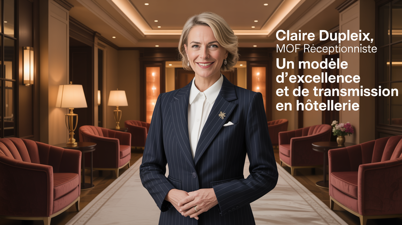 Claire Dupleix, MOF réceptionniste : un modèle d’excellence et de transmission en hôtellerie