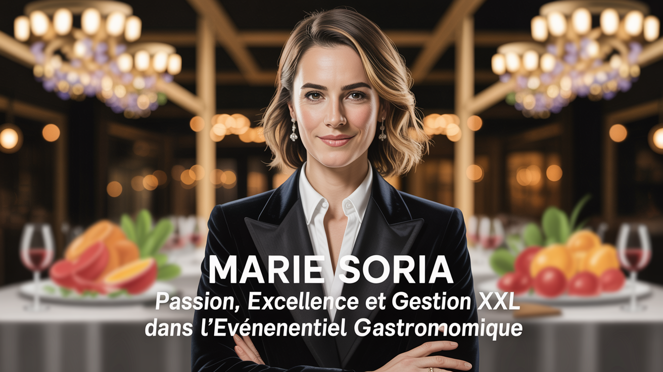 👩‍🍳 Marie Soria : passion, excellence et gestion XXL dans l’événementiel gastronomique