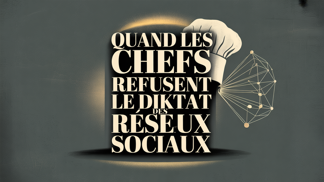 Quand les chefs refusent le diktat des réseaux sociaux : quelles leçons pour l’HORECA ?