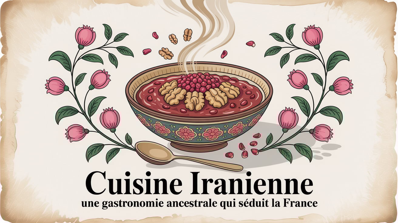 🌿 Cuisine iranienne : une gastronomie ancestrale qui séduit la France