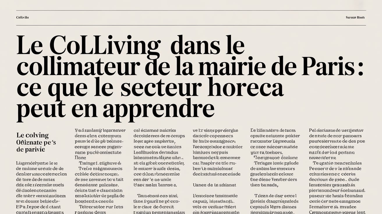 Le coliving dans le collimateur de la Mairie de Paris : ce que le secteur HORECA peut en apprendre