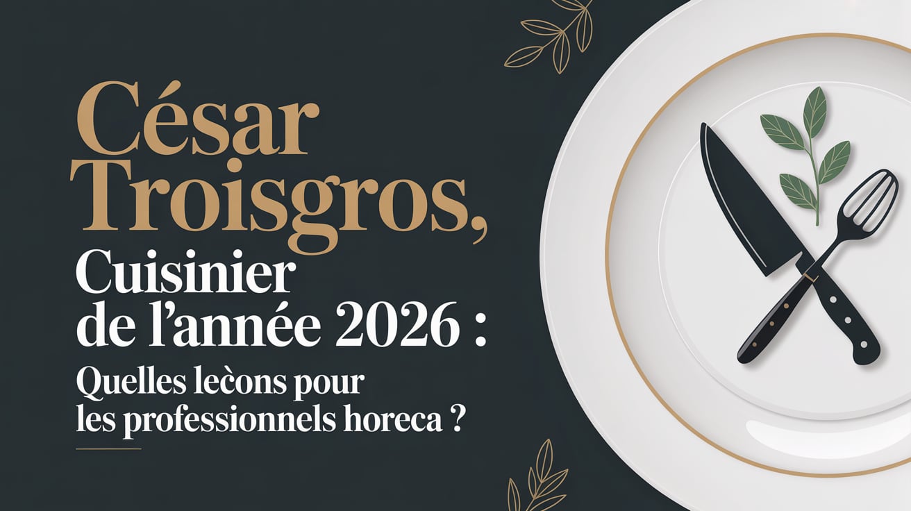 César Troisgros, Cuisinier de l’année 2026 : quelles leçons pour les professionnels HORECA ?